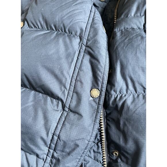 LL Bean Goose Down Jacket Puffer Coat Women’s Size XL Full Zip Black Long - Picture 7 of 10